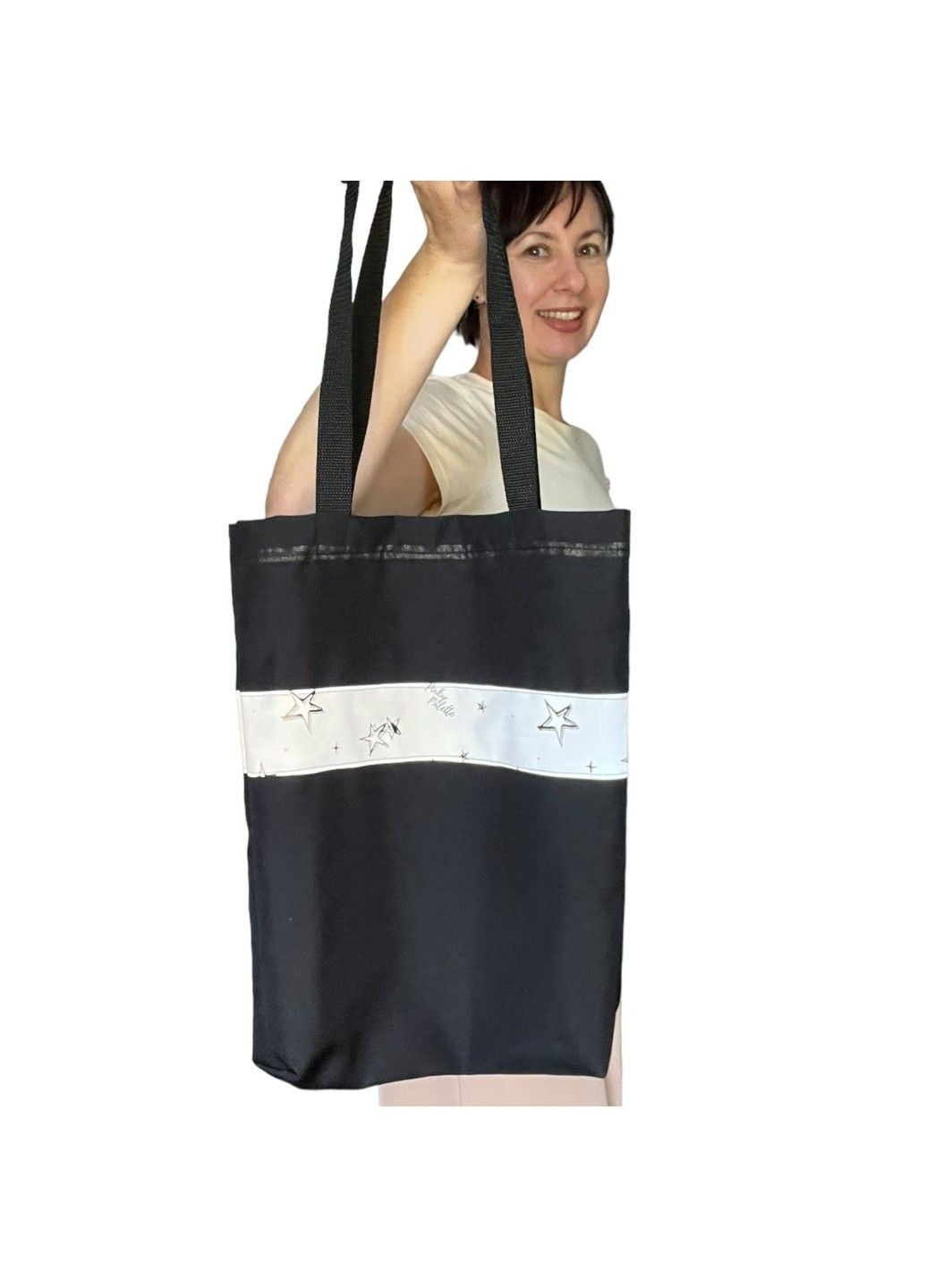 Сумка-шопер Svitashka со светоотражающей лентой No Brand (335051186)