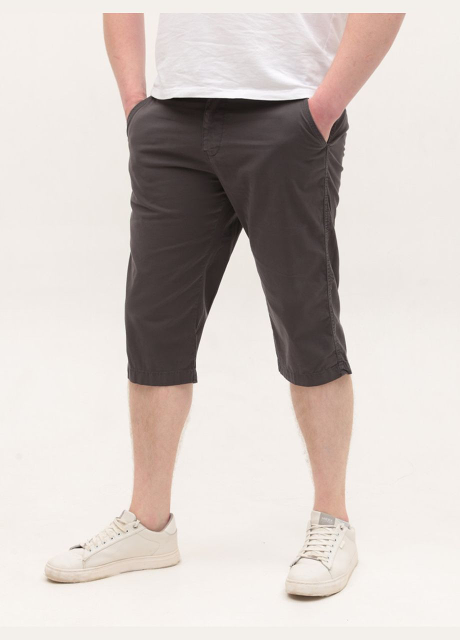 Шорты мужские тонкие серые удлиненные Wise Пряма (327371159)