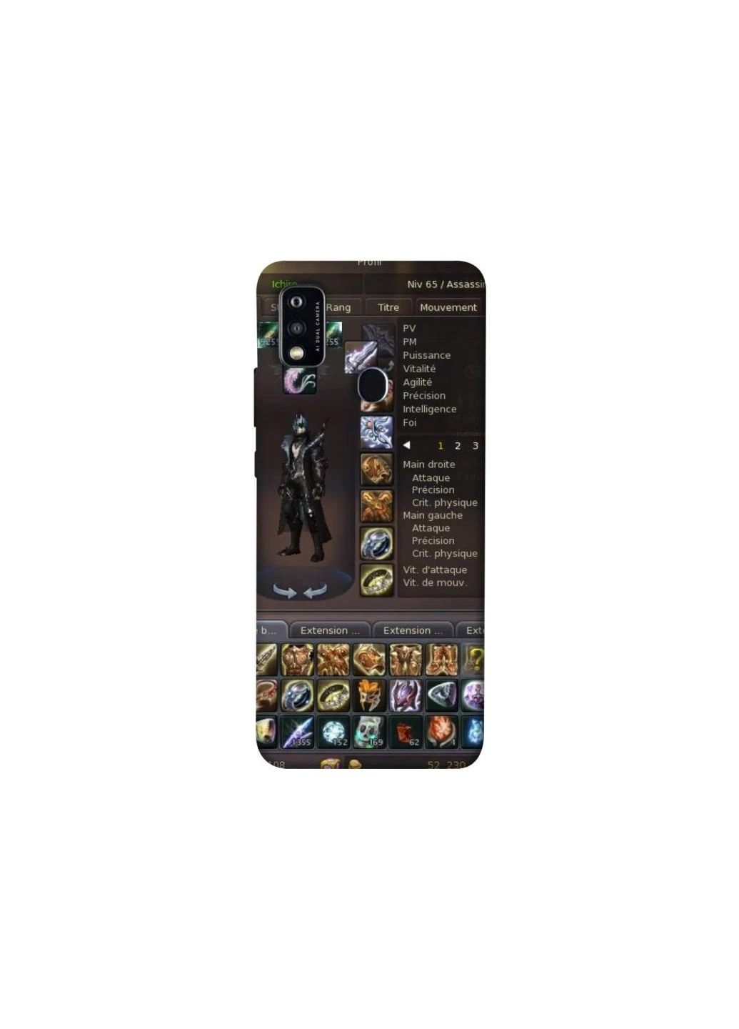 Чехол на ZTE Blade A51 Character Menu ver.1 Frontalka (354672312)