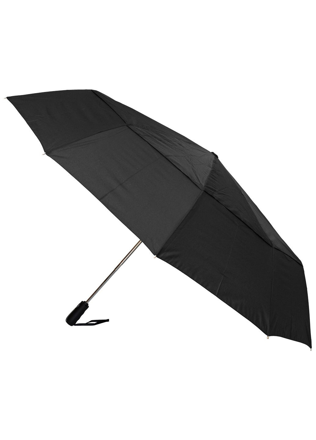 Чёрный зонт складной 3270-01 полный автомат чёрный Parachase большой система антиветер (295922314)