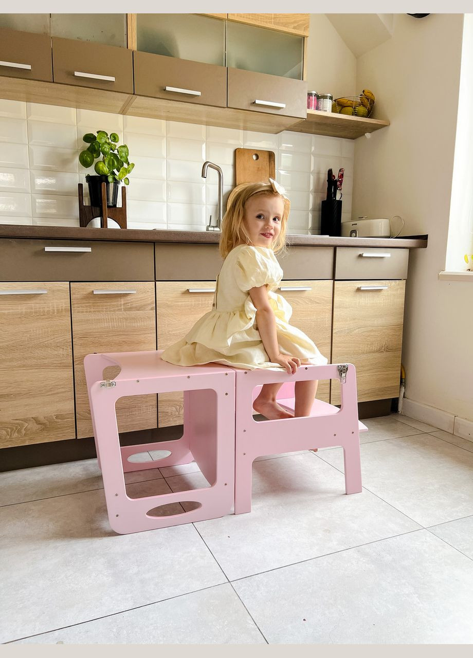 Вежа помічник трансформер Вежа Монтессорі Дитячий стіл Кухонний помічник Yoko Tower (361225166)