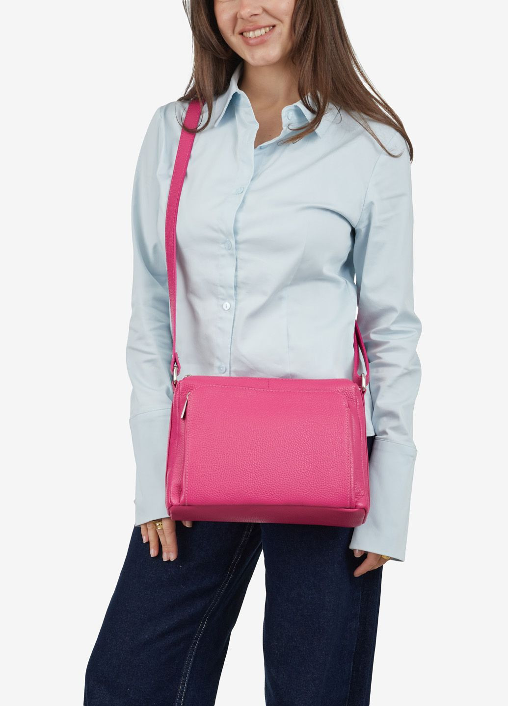 Сумка жіноча шкіряна на плече крос-боді середня Сrossbody Regina Notte (329412355)