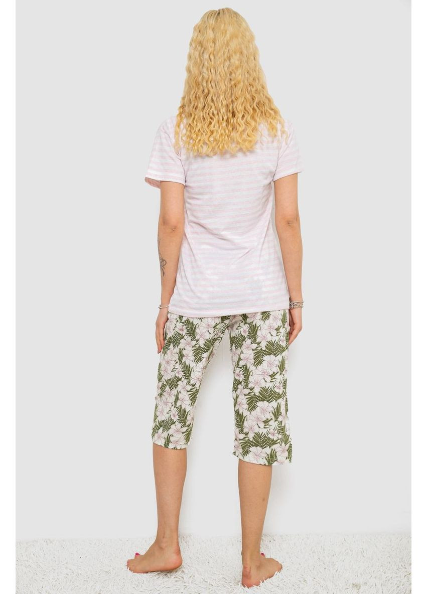 Комбинированная женская пижама с принтом, 243r3757 Ager