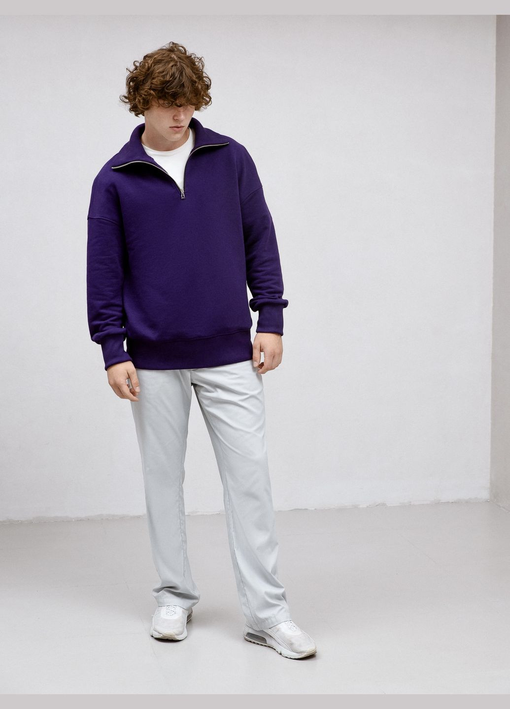 Фіолетовий світшот swz/24 Nik однотонний (290187317)