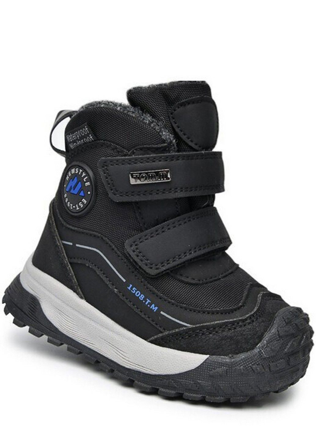 Черные кэжуал зимние сноубутсы на овчине p11753a Tom.M