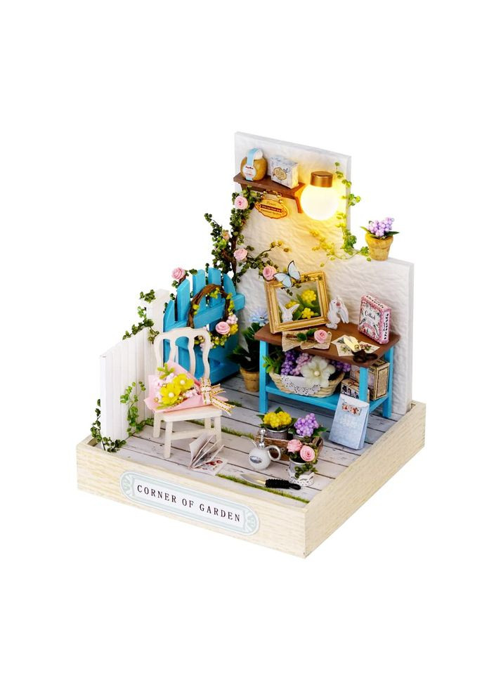 Румбокс Конструктор 3D Садовий Куточок DIY Corner of Garden Roombox QT-033 No Brand (362452873)