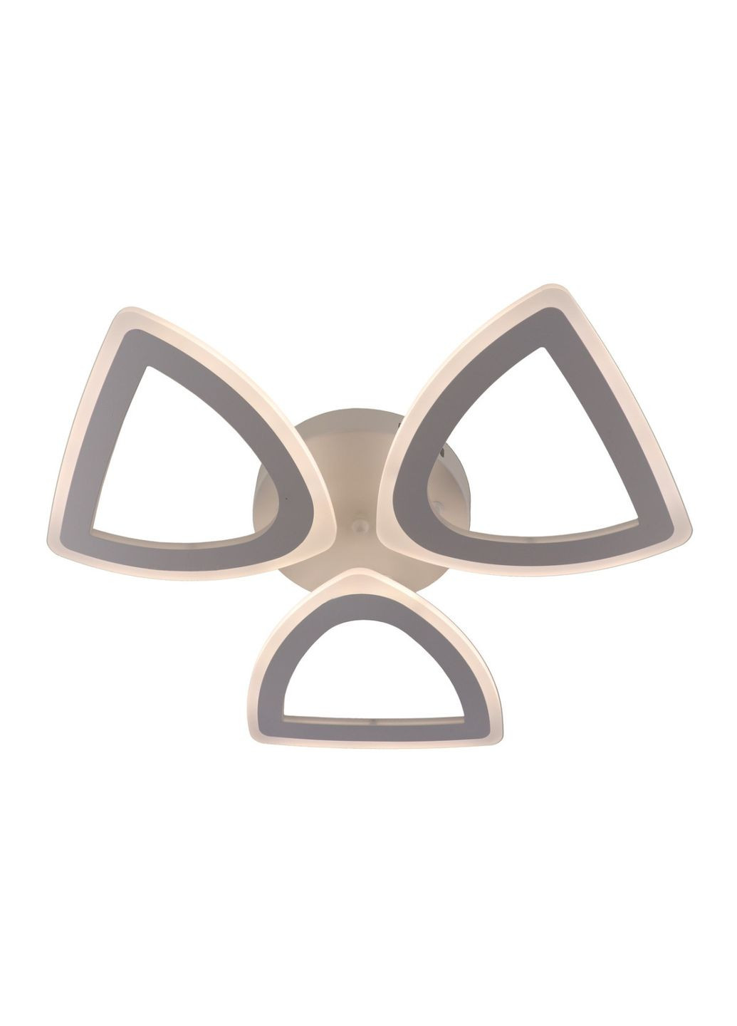 Люстра светодиодная потолочная LED светильник для квартиры на потолок лэд с пультом 25618 Белый 8х57х57 см. Sunnysky (364761370)