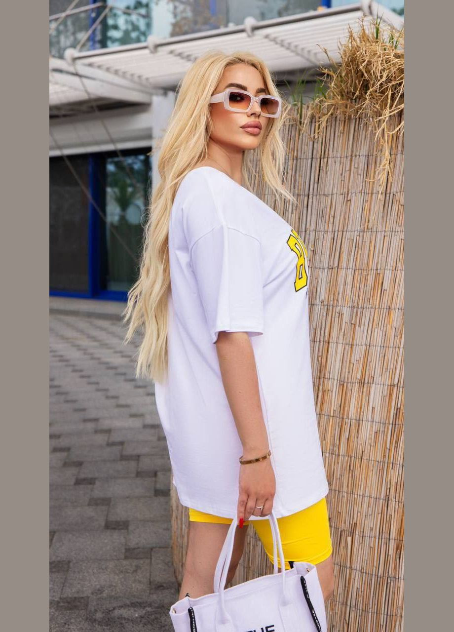 Стильный костюм из футболки свободного кроя и велосипедов. Україна (337508575)