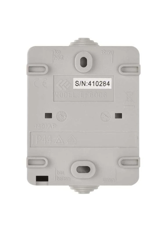 Розетка зовнішня сіра IP44, A1396 Emos (400137174)