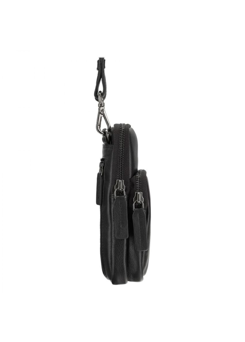 Сумка шкіряна чорна маленька (Д/Ш/В) 12/4,5/18 (см) Visconti (339622674)