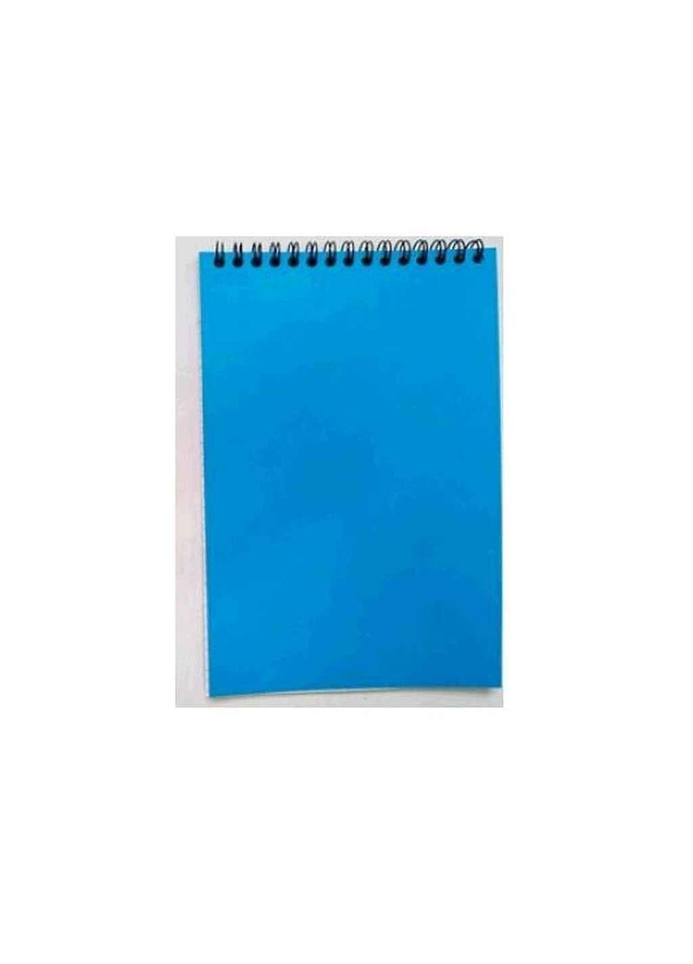 Блокнот А5 36арк. ECO спір. карт.обкл. КЛІТИНКА жорст.підкл. В5436Е-006 синій ТМ Офорт (304263833)