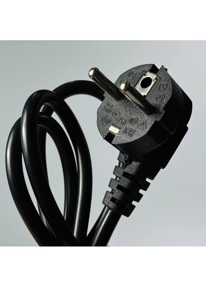 Шнур мережевий для комп’ютера 1.5 м (кабель живлення, С13/С14, 220В) Zomei (368788915)