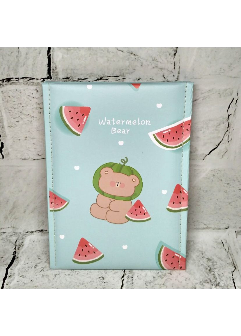 Дзеркало косметичне настільне розкладне Ведмедик 21х15 см Блакитне No Brand (349824045)