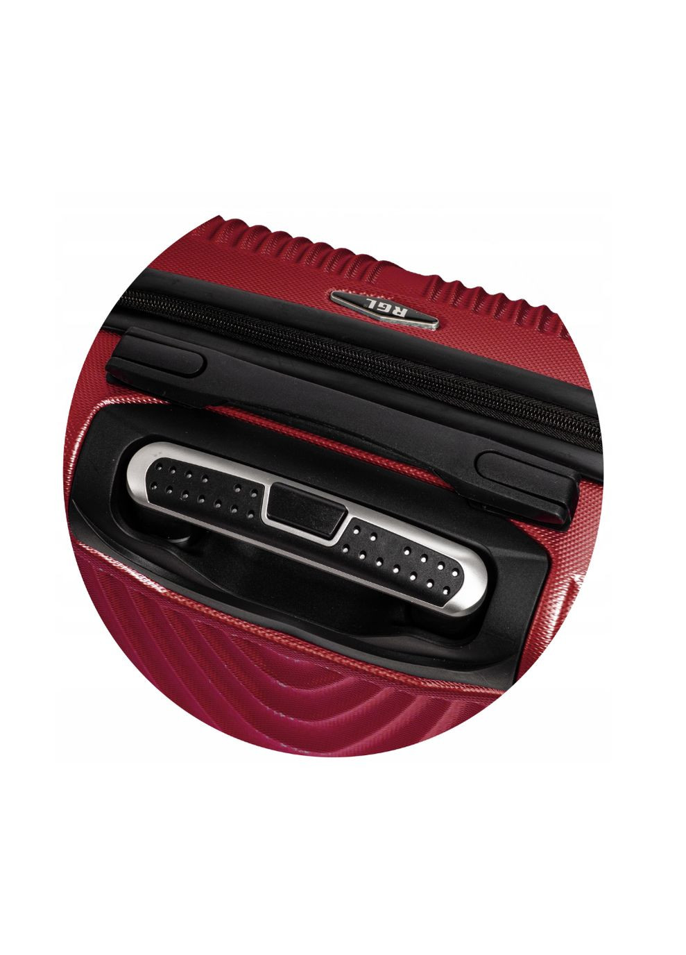 Середня пластикова валіза 663 чорна RGL (337510464)