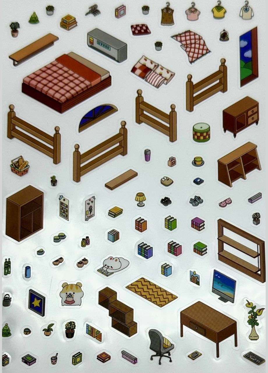 Румбокс будинок з наклейок 3D "Книгарня Зіркове світло" — антистрес, творчість, облаштуй свою кімнату No Brand (328958173)