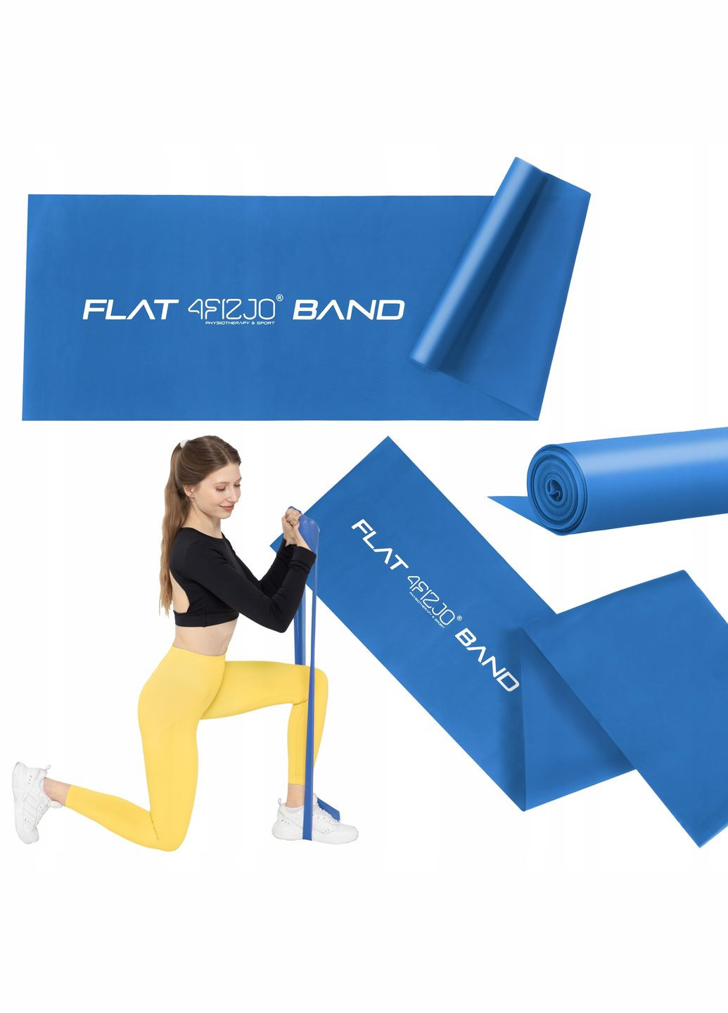 Лента-эспандер для спорта и реабилитации Flat Band 200 х 15 см 9-11 кг Blue () 4FIZJO P-5907222931660 (345710534)