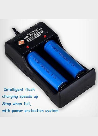 Універсальний зарядний пристрій з USB для Li-ion акумуляторів 3.7V (18650, 14500, 26650 та ін.) No Brand (317405791)