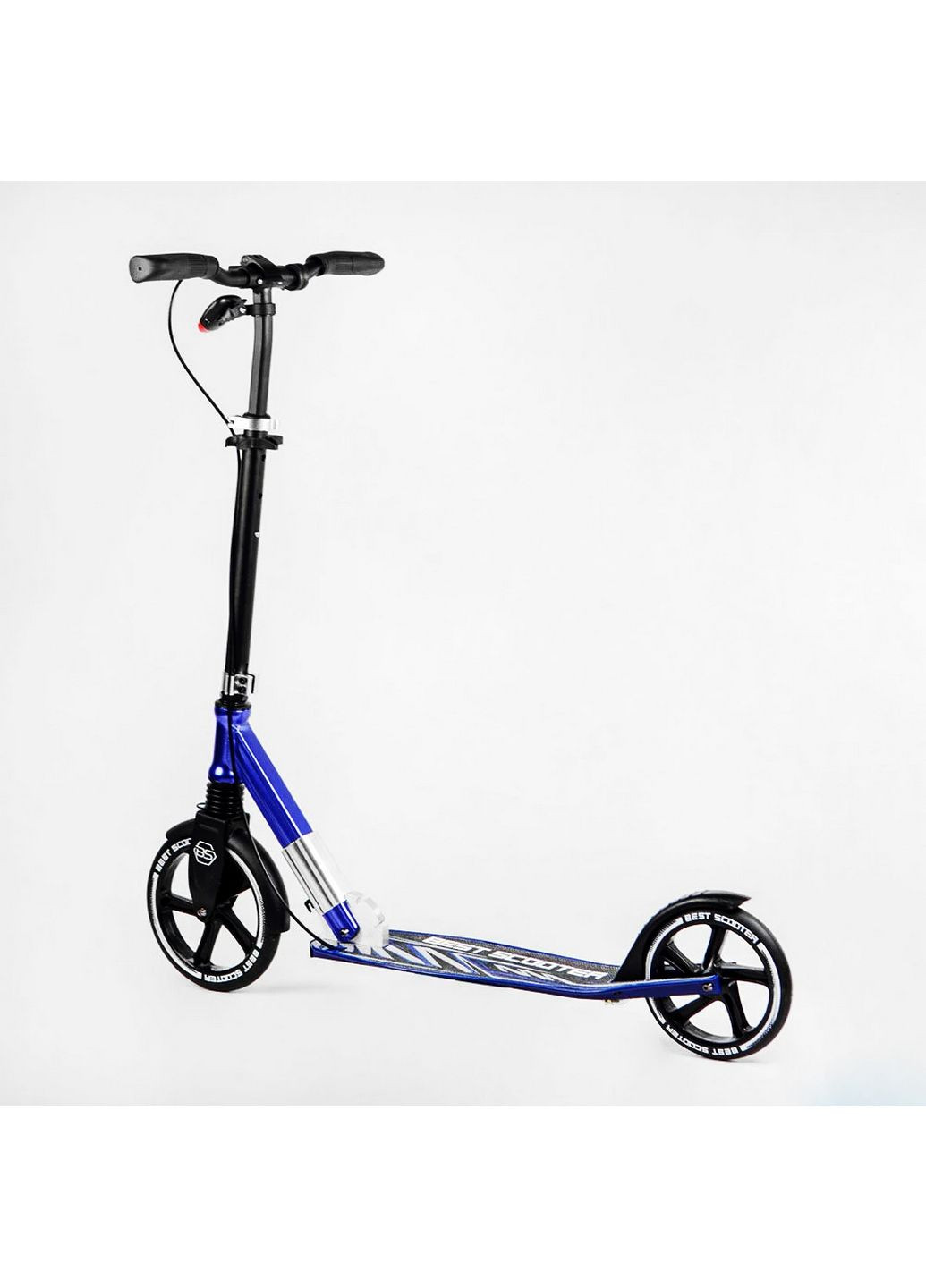 Двоколісний складний самокат, ліхтарик, амортизатор От 3 до 16 лет Best Scooter (289462131)