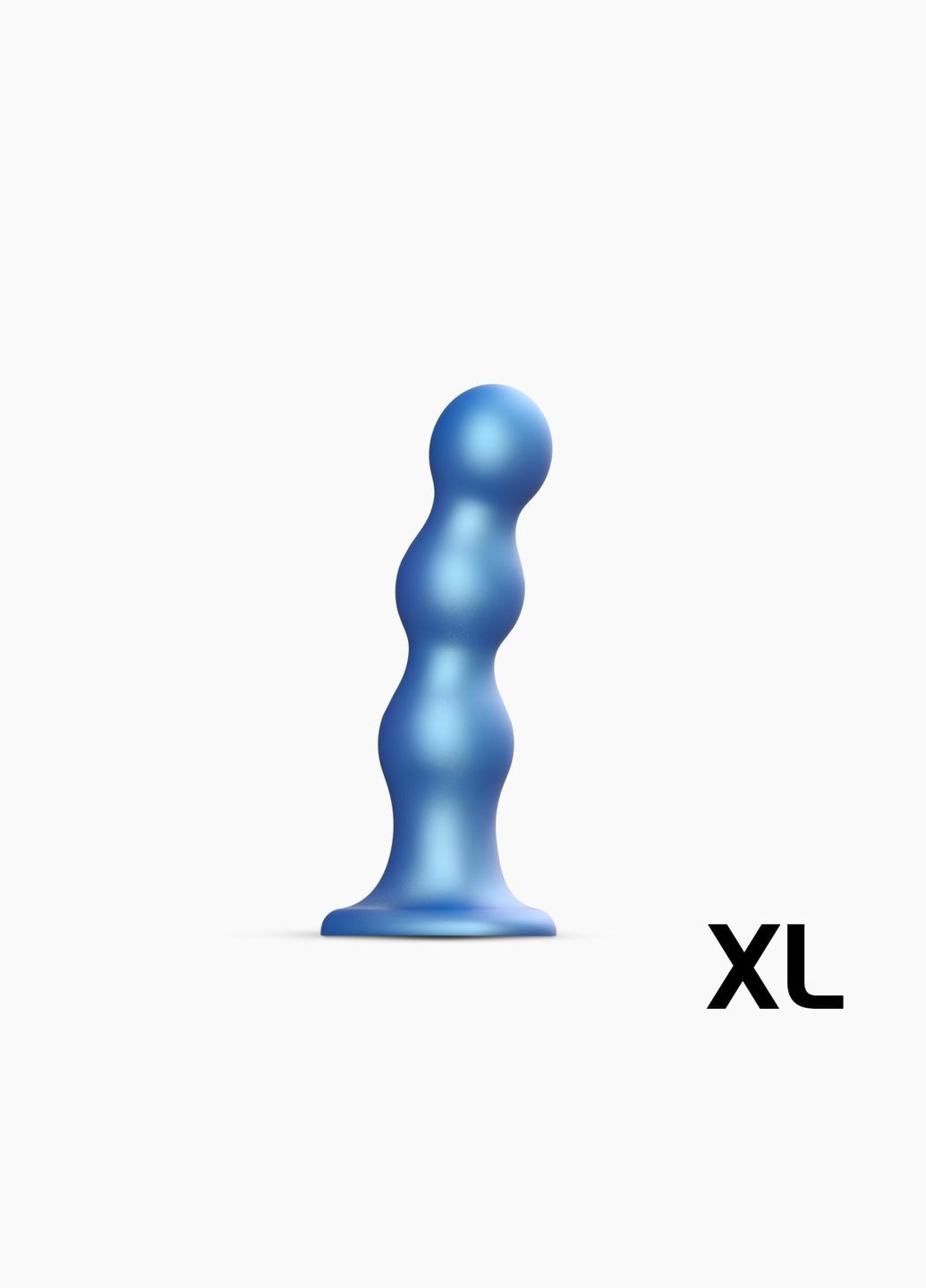 Насадка для страпона Dildo Plug Balls Blue Metallic XL Strap-On-Me (335394491)