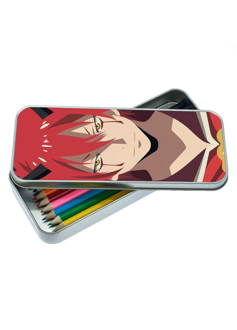 Пенал школьный для мальчика и девочки металлический О моем перерождении в слизь #008 7*18 см Silver No Brand (309154070)