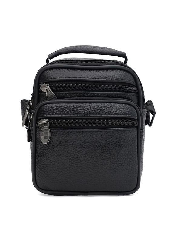 Чоловіча шкіряна сумка K16685-1bl-black Borsa Leather (365727470)
