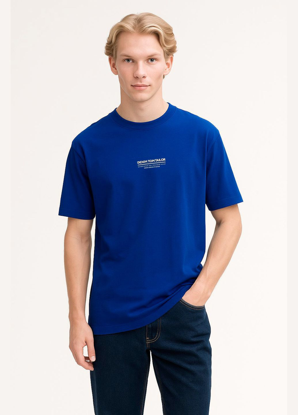 Синяя футболка Tom Tailor
