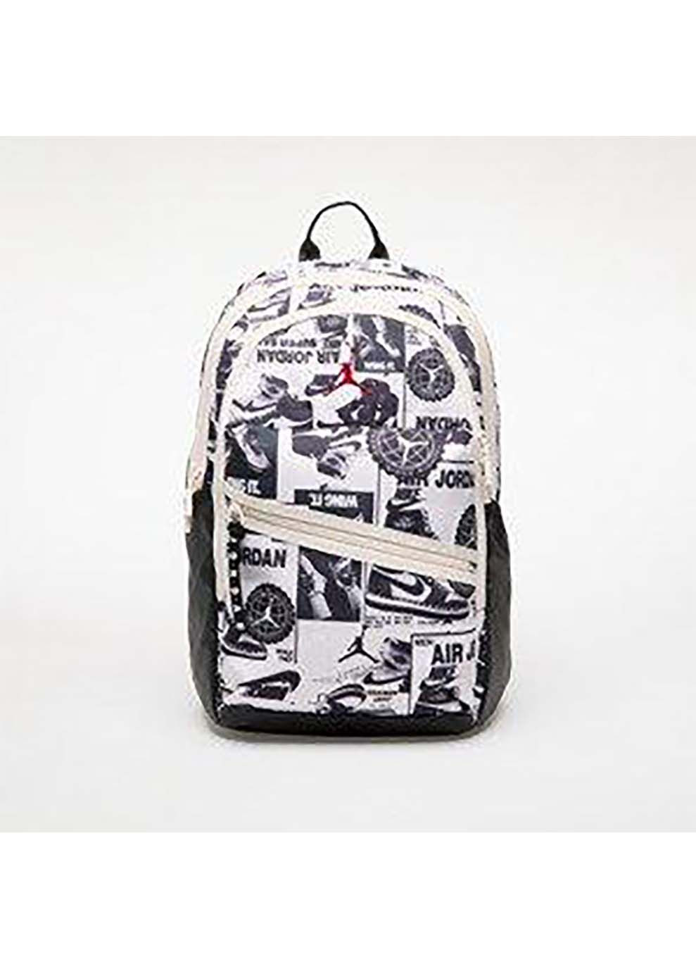 Рюкзак Jordan JAM AIR PATROL BACKPACK 27L білий, чорний 48 х 30 х 16 см Nike (367601719)