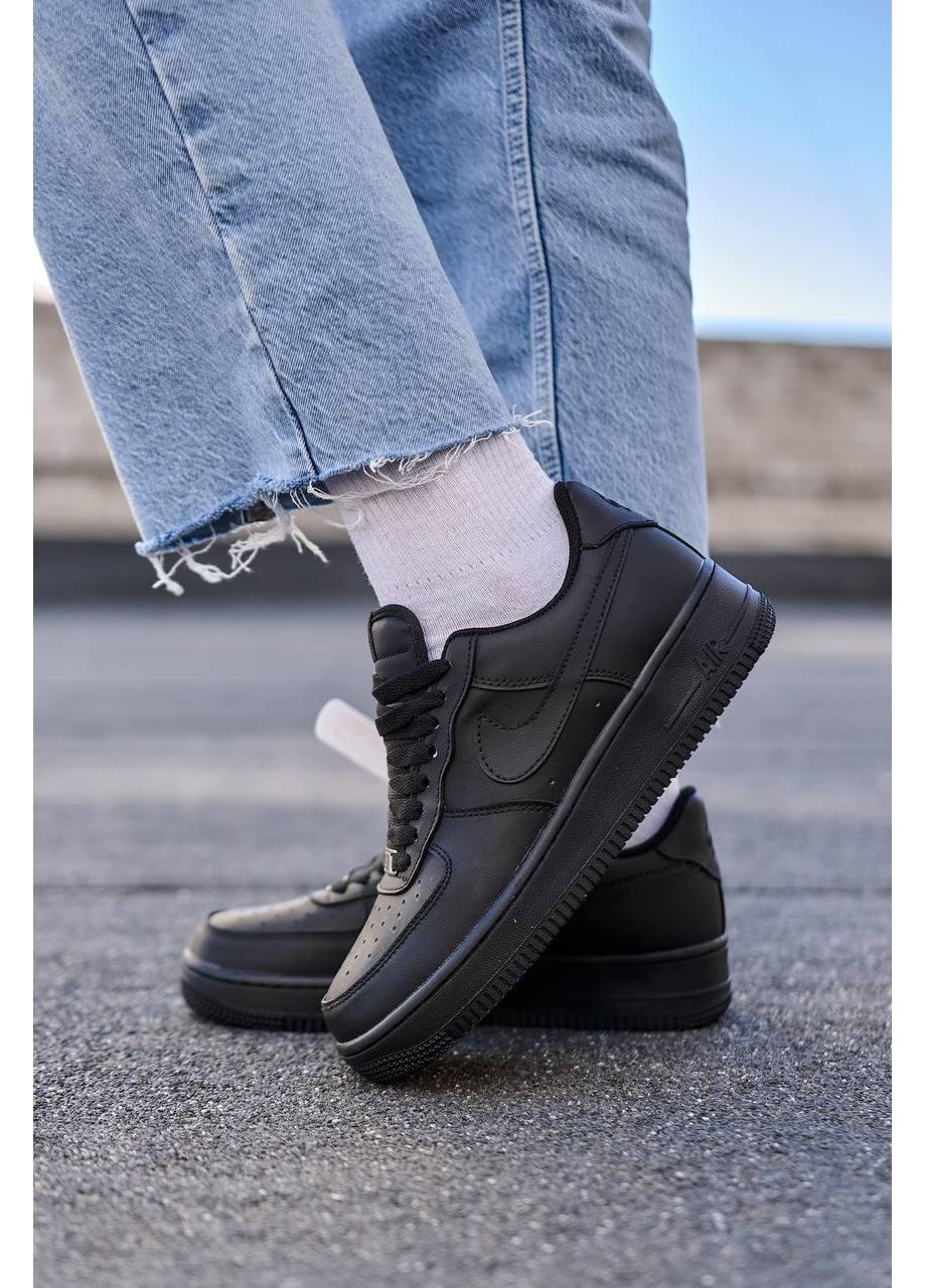 Кроссовки женские Nike Air Force 1 Low 07 Premium Black CW2288 чёрные демисезоны (366196994)