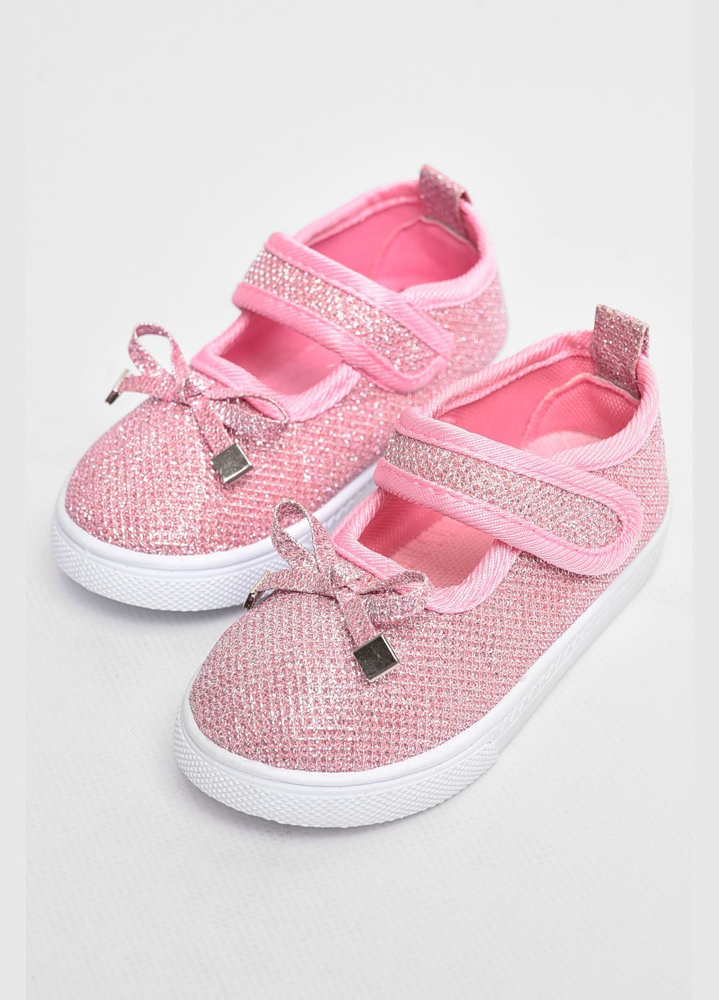 Мокасины детские для девочки розового цвета Let's Shop (291162756)