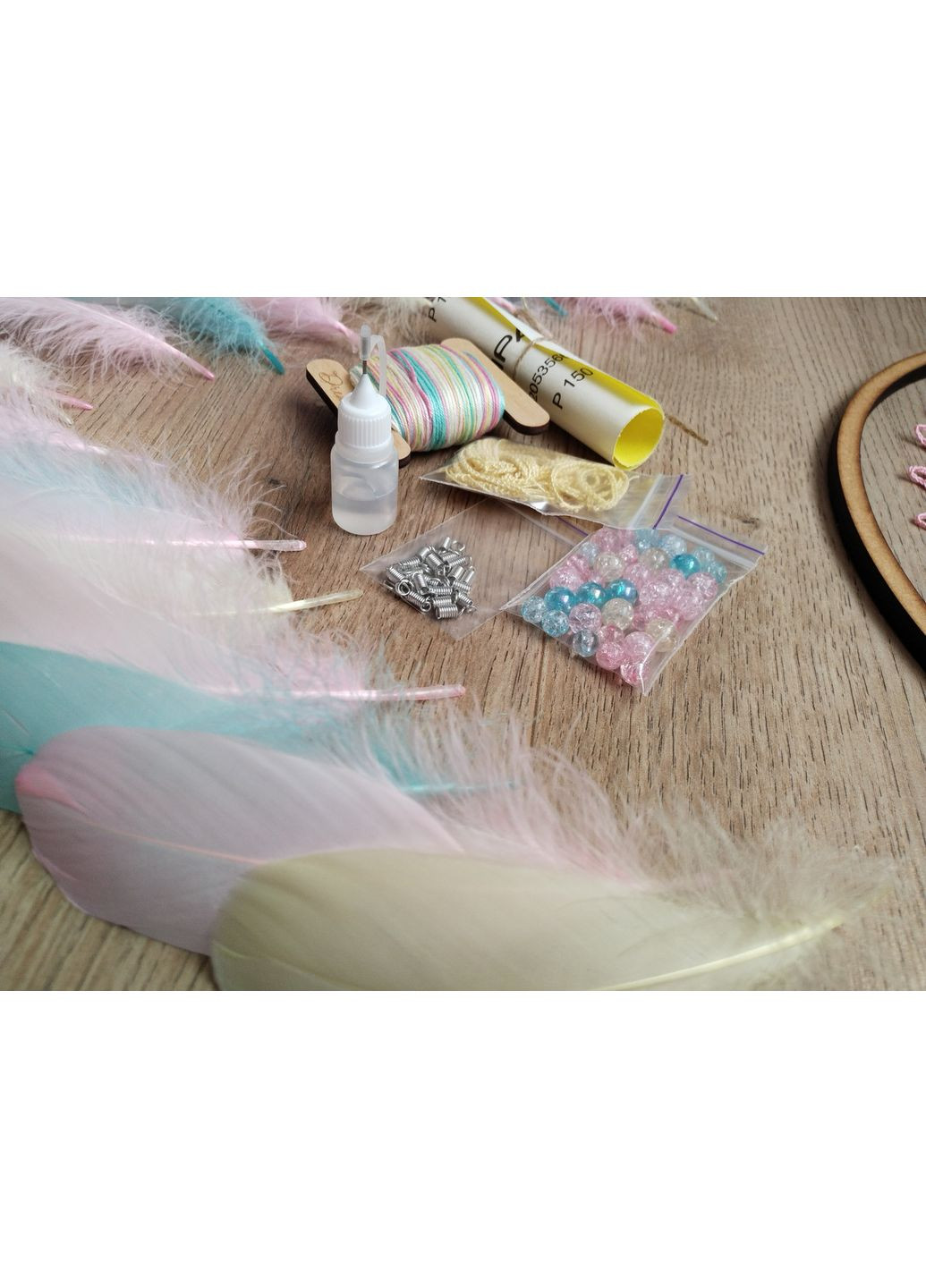 Авторський еко-набір "Ловець снів "Кольорові сни" з покроковою інструкцією Dream Studio (363057501)