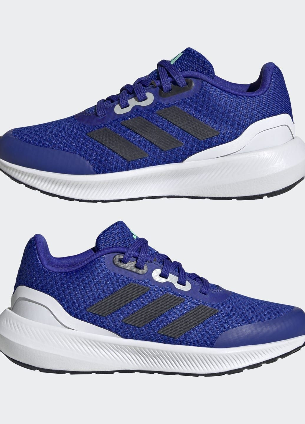 Синій всесезонні бігові кросівки runfalcon 3 lace adidas