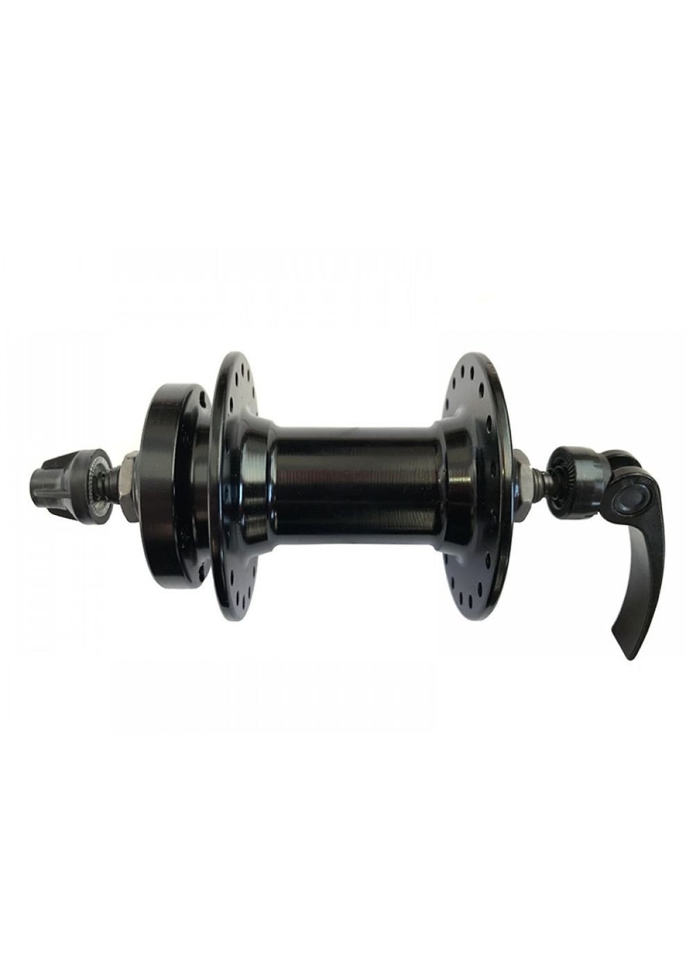 Втулка передня алюмінієва під ексцентрик на промпідшипнику, Disc-Brake 6 болтів Black 36H, Saiguan (370876708)