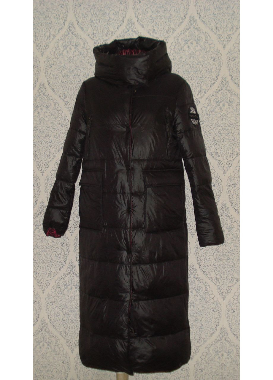 Черное демисезонное Пальто-одеяло двустороннее 918 Tongcoi