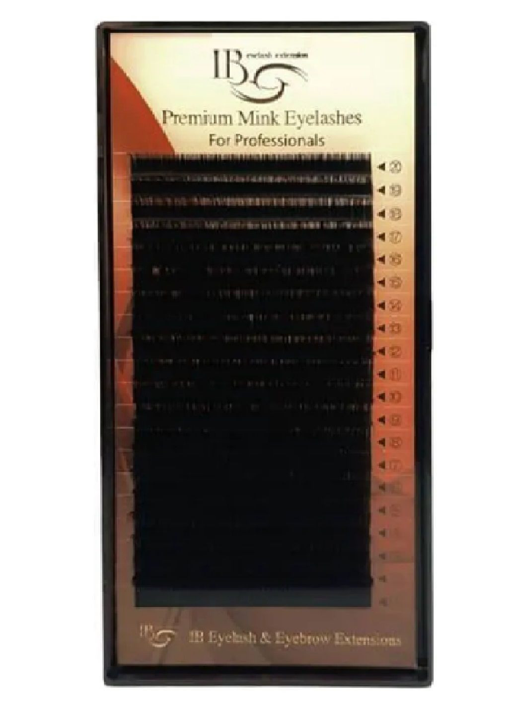 Ресницы черные миксы M 0,05 6-12 мм I-Beauty (322527000)