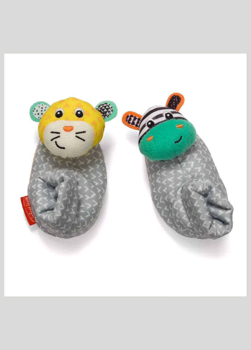 Шкарпетки брязкальця "Зебра та тигр", 206893I 206893I Infantino (333252829)