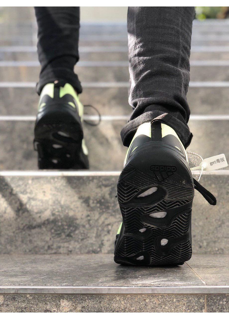 Сірі Осінні кросівки чоловічі adidas yeezy boost 700 logo black green адідас ізі буст No Brand