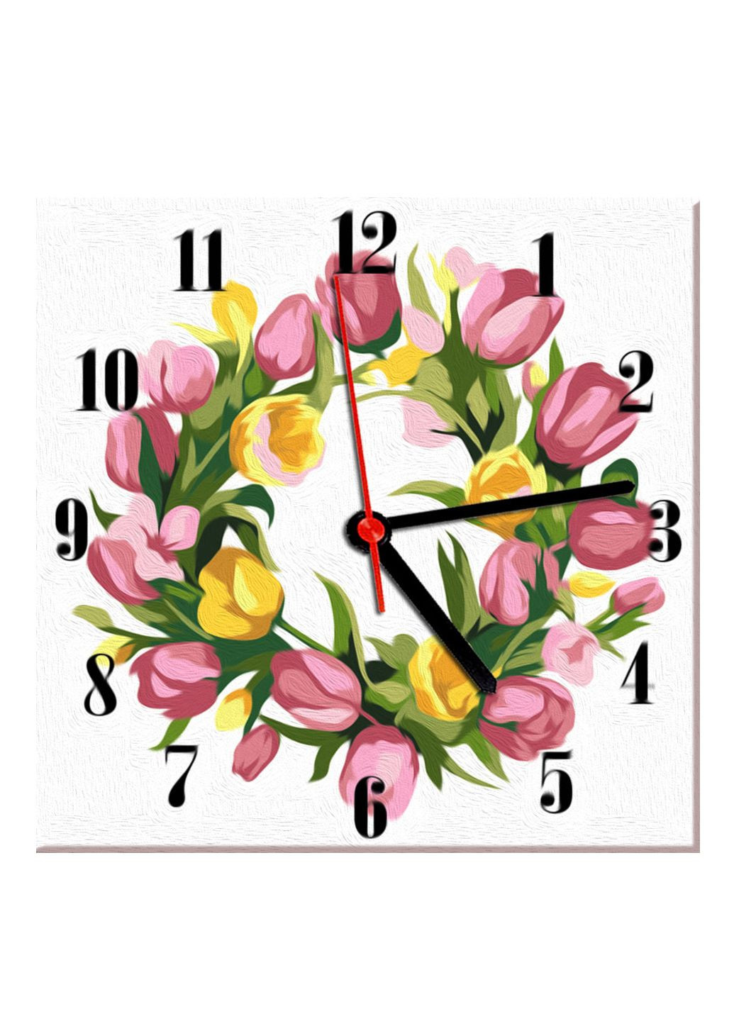 Набір малювання за номерами Годинник Весняні квіти ArtStory (285719660)