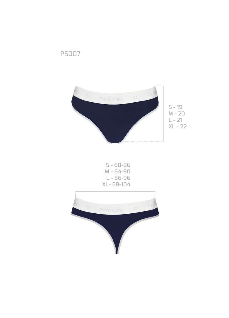 Спортивні трусики-стрінги PS007 PANTIES, navy blue - CherryLove Passion (340275066)