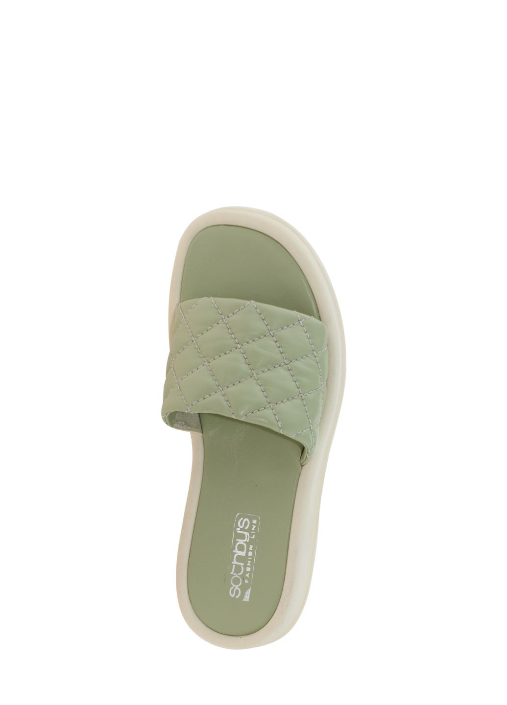 Светло-зеленые шлепанцы m-507 светло-зеленый Sothby's