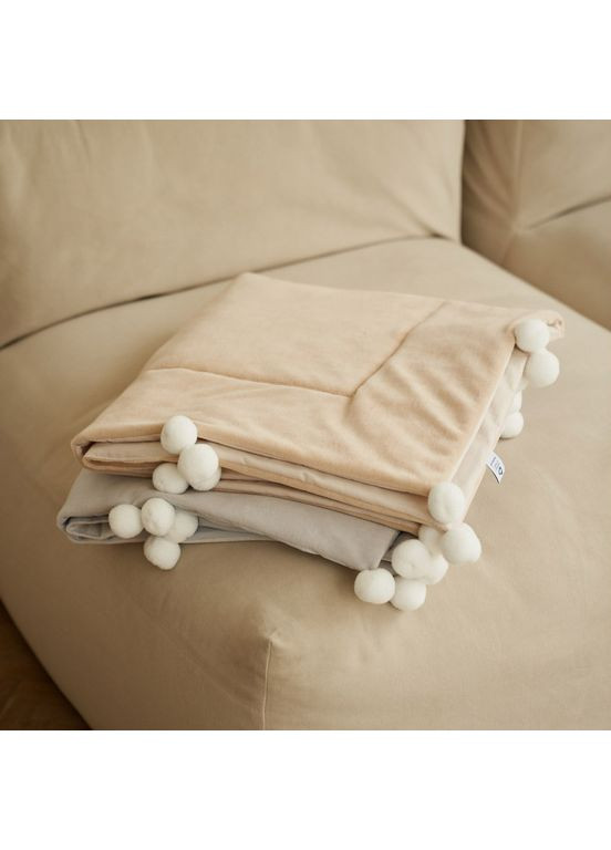 Плед Smurf, велюр, 90х90 см, молочный () Twins 1434-TS-202 (361019946)