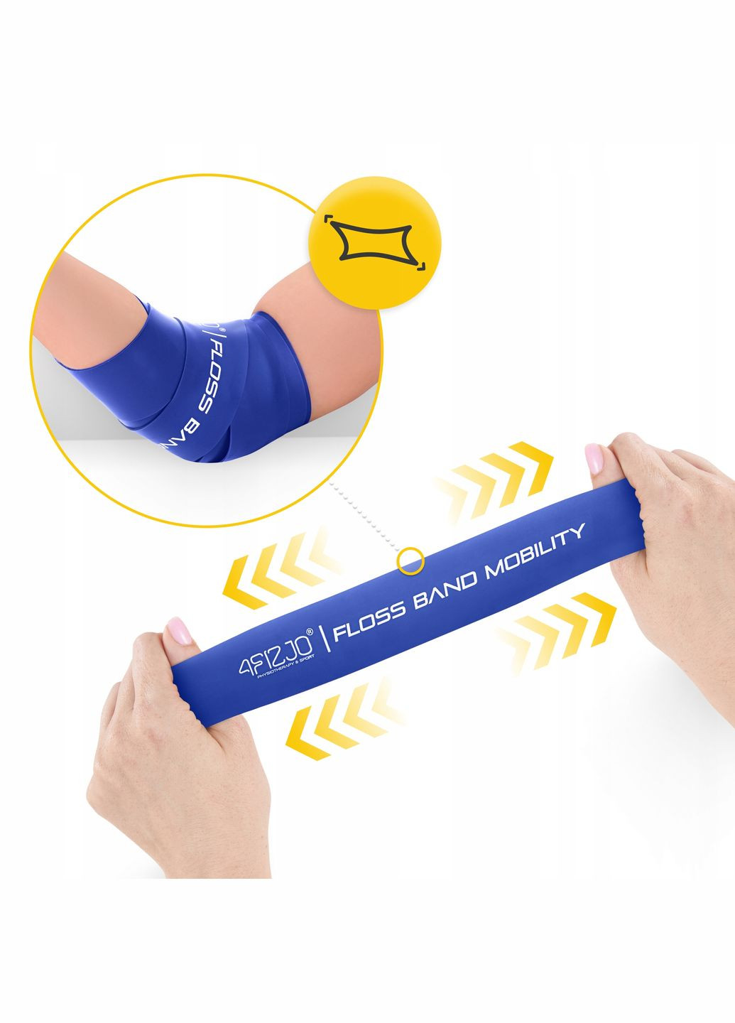 Лента компрессионная для флоссинга Floss Band 207 x 5 x 0.1 см Blue () 4FIZJO P-5905973405218 (323654185)