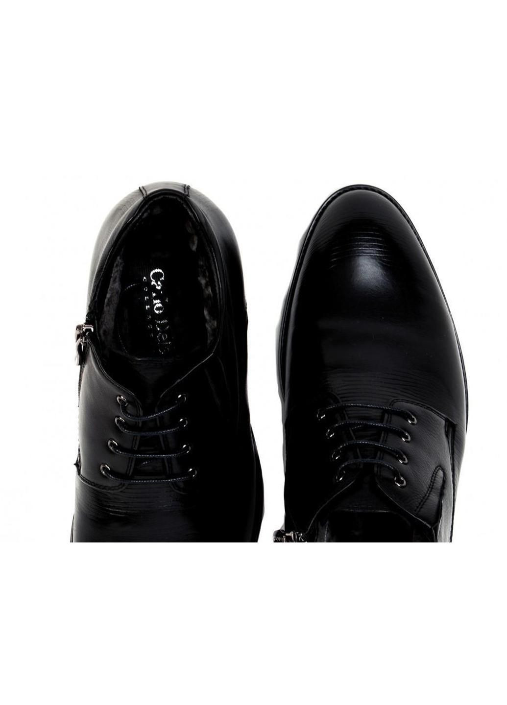 Черные зимние ботинки 7164154 цвет черный Carlo Delari