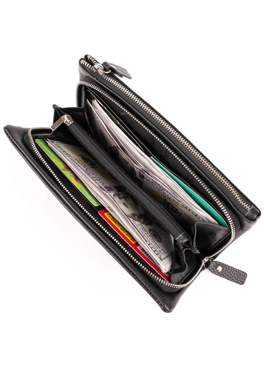 Кошелек-клатч из кожи с карманом для мобильного 20,8х10х2 см 19310 st leather (329198515)