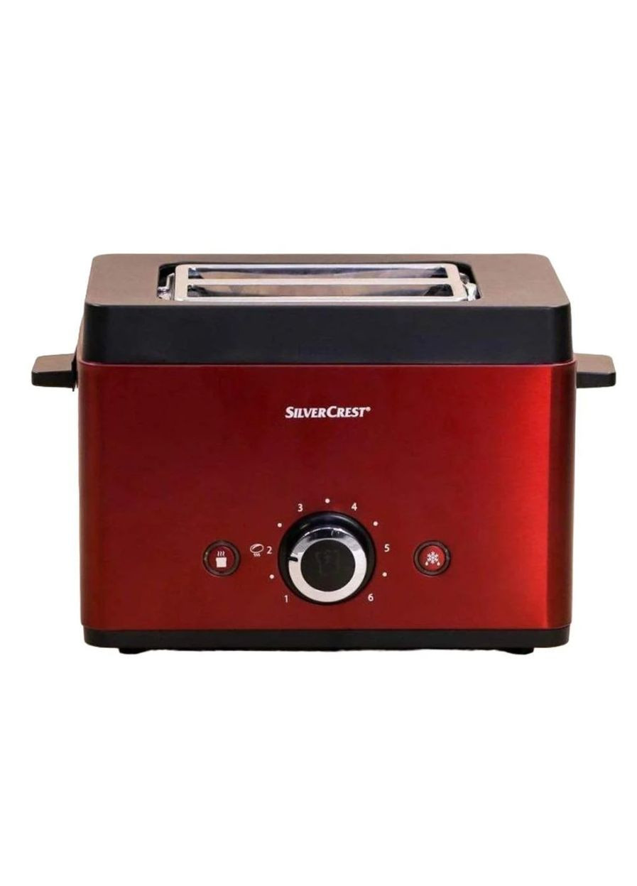 Тостер кухонний універсальний SilverCrest STT 850 A1 горизонтальний з 7 режимами приготування Червоний No Brand (331146088)