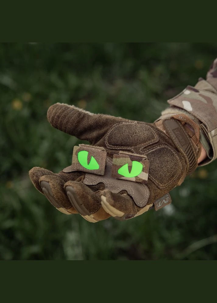 Нашивка Tiger Eyes Laser Cut (пара) Multicam/Green/GID M-TAC (324765564)