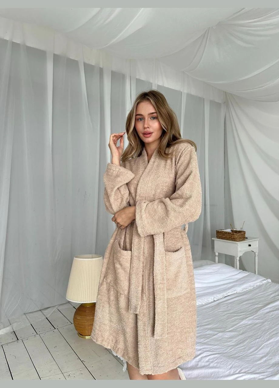 Женский махровый халат Шарм, беж Cosy (340056601)