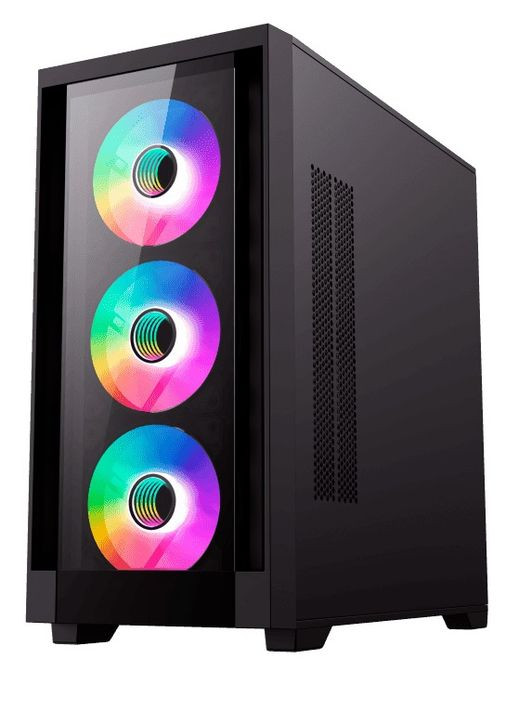 Корпус Defender TG Black, без БП, Mini Tower, Micro ATX/Mini ITX, 1xUSB 3.1, 2xUSB 2.0, 4x120 мм LED, 461x210х450 мм GameMax (316152388)