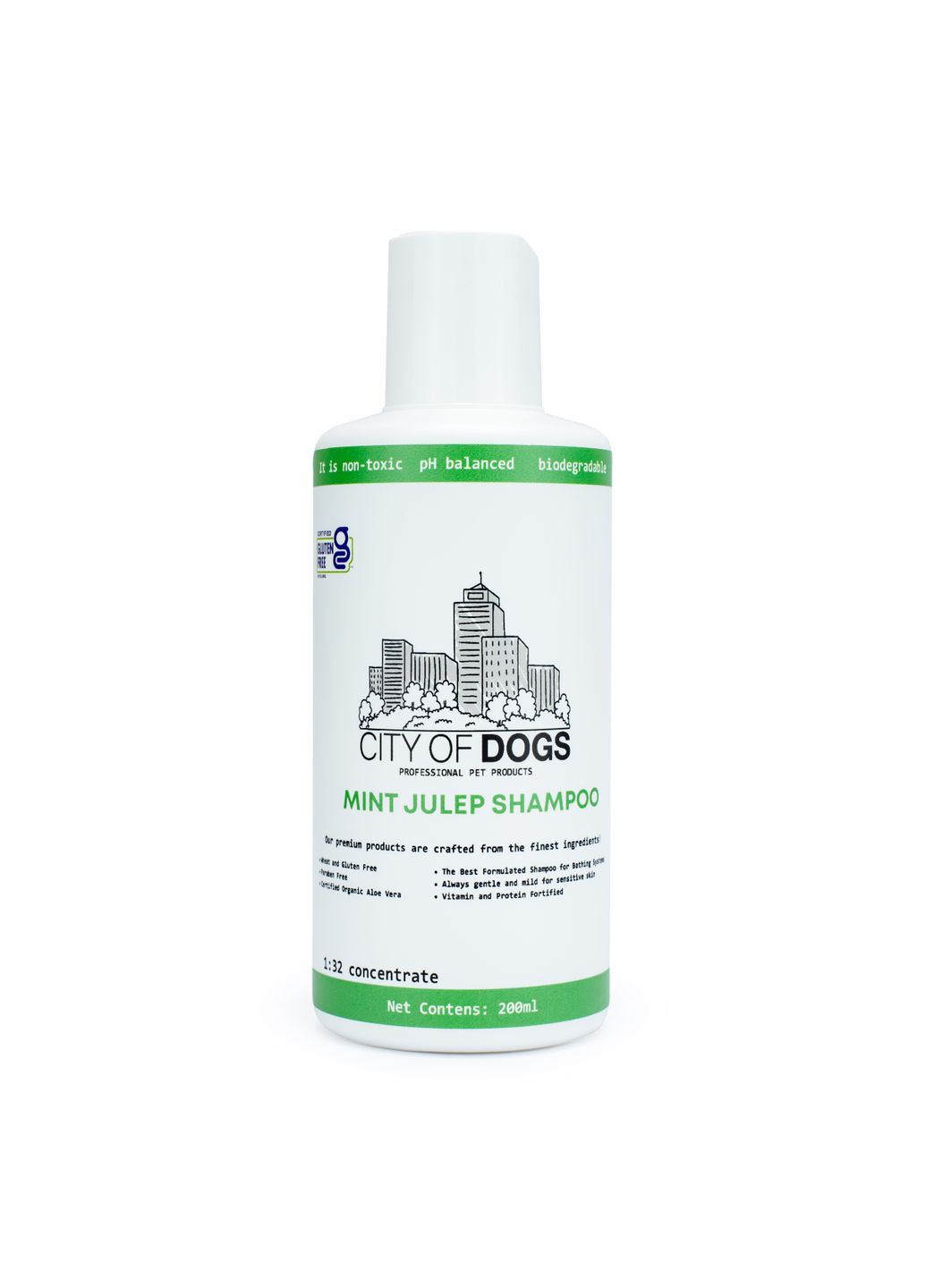 Трав'яний шампунь з м'ятою Mint Julep, 500 мл City of Dogs (355929020)