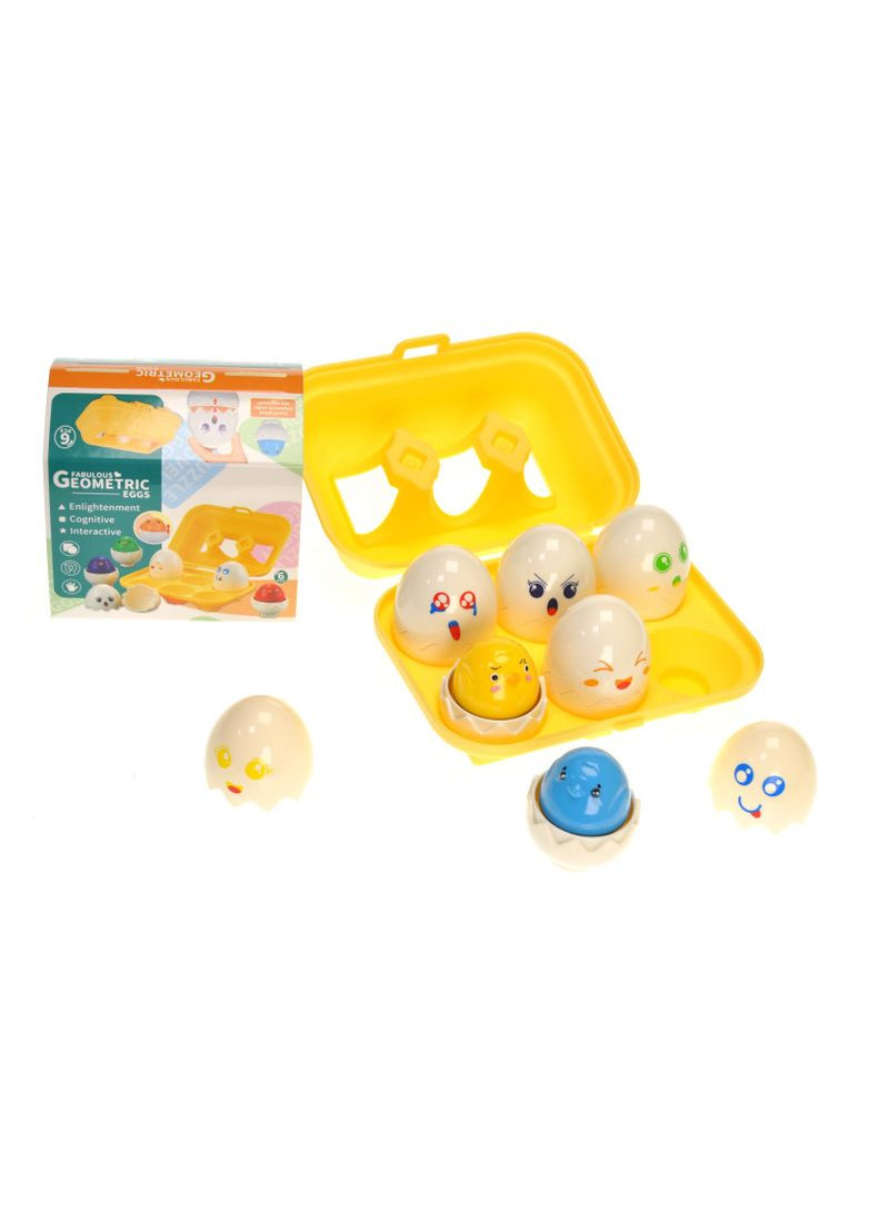 Игрушка развивающая сортер "Яйца", в лотке 6шт DF31 р.16,5*12*7,5см No Brand (362429319)