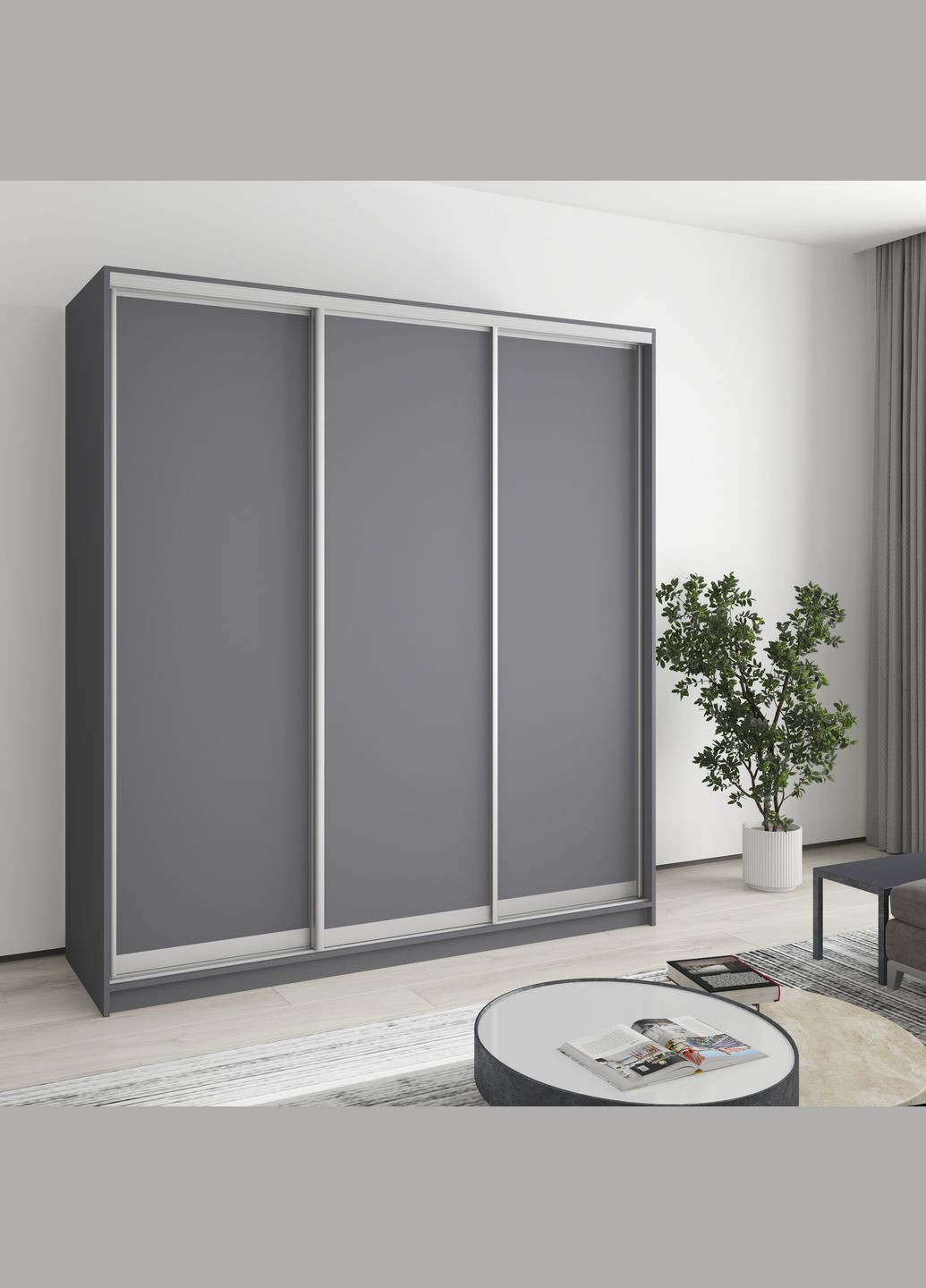 Шкаф-купе трехдверный Комбо AL 3ДСП 190x60x210 см (MBS-3295) MebelStar (346288335)